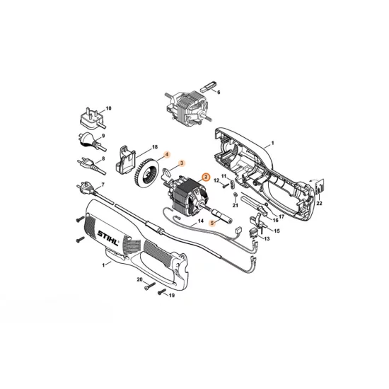 STIHL  Silnik elektryczny 230V (0,54kW) 4809 600 0202